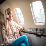 Con una rubia en el avión